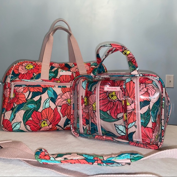 Vera Bradley Handbags - Vera Bradley Travel bag with 4 pc. cosmetic bag